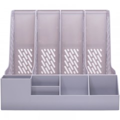 得力 78981文件架 四联文件栏 资料架 办公收纳文件栏文件筐