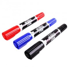 得力 S555大双头记号笔 防水物流大头笔粗头勾线笔 10支/盒