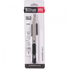 得力 2056美工刀 手动小号不锈钢壁纸刀裁纸刀电工刀美术刀