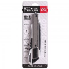 得力 2057美工刀 手动大号不锈钢壁纸刀裁纸刀电工刀美术刀