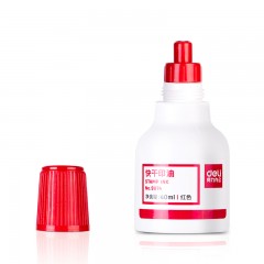 得力-9874ES-快干印油-红-单位：瓶-起订量6瓶