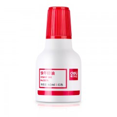 得力-9874ES-快干印油-红-单位：瓶-起订量6瓶