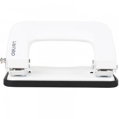 得力 0136两孔打孔机 12页炫彩时尚双孔打孔机打洞机