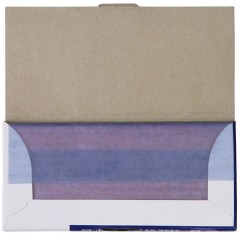 得力 9370薄型复写纸 48K蓝色双面复印纸185*85mm 100张/盒