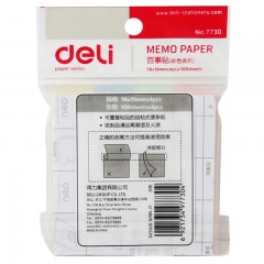 得力 7154 7730百事贴 创意荧光标签贴N次贴分类标注贴便利贴