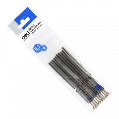 得力 6959掀动式圆珠笔笔芯替芯0.7mm蓝色圆珠笔芯办公学习替芯