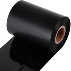 得力 81523 普通蜡基碳带90mm*300m铜版纸打印色带条码标签机耗材不干胶铜板纸合成纸色带产品吊牌打印蜡基碳带