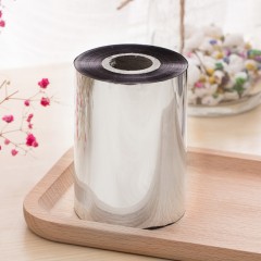 得力 81523 普通蜡基碳带90mm*300m铜版纸打印色带条码标签机耗材不干胶铜板纸合成纸色带产品吊牌打印蜡基碳带