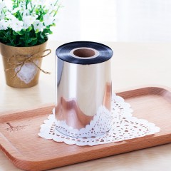 得力 81523 普通蜡基碳带90mm*300m铜版纸打印色带条码标签机耗材不干胶铜板纸合成纸色带产品吊牌打印蜡基碳带