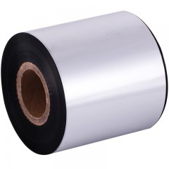 得力 51554 混合基碳带60mm*300m大管芯条码标签打印机耗材适用铜版纸合成纸PET纸PVC材质打印色带6cm宽黑碳带