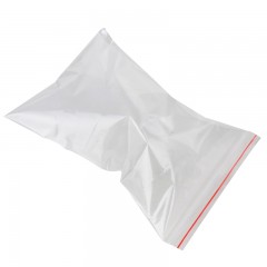 得力 透明自封袋封口袋8号加厚塑料袋包装100只24*17cm办公用3027