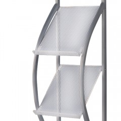 得力 9309杂志架报刊架书报架落地A4图册宣传单页彩页资料展示架子