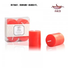 国产 浪漫表白 圆柱小工艺蜡烛 欧式香熏 香薰烛 无烟石蜡8小时