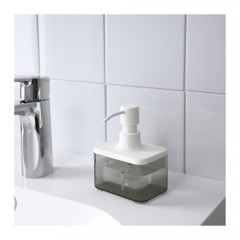 布鲁格隆德 皂液器 肥皂盒 透明灰色 白色 浴室