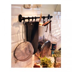 芬托 挂杆 57cm 镀镍 厨房挂件五金挂钩置物架挂杆