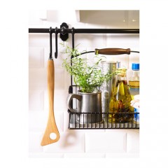 芬托 挂杆 57cm 镀镍 厨房挂件五金挂钩置物架挂杆