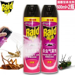 雷达 杀虫剂气雾剂清香型600mlx2瓶驱蚊驱虫灭蚊蚂蚁蟑螂喷雾