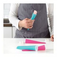 乌帕 制棒冰盒4件 硅胶冰棒制冰冰格冰棍