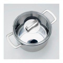 365+ 带盖锅 不锈钢带玻璃盖刻度汤锅煮面锅