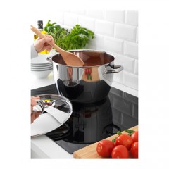 欧巴丽 带盖汤锅10升不锈钢多层底电磁炉煲汤煮面