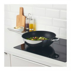 欧巴丽 锅不锈钢炒锅不粘锅深锅炒菜锅特富龙白金