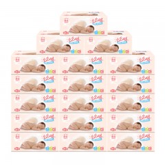 洁云 么么哒系列婴儿家用3层130抽18包软包抽纸中幅抽取式面纸巾