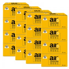 洁云 本色抽纸竹浆整箱16包100抽4层家用家庭装纸巾面巾纸餐巾纸巾