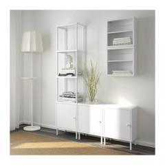 DYNAN 迪南 搁架带3柜, 白色