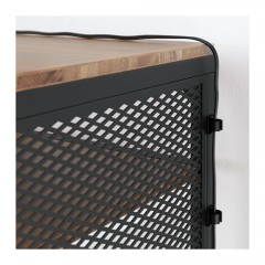 耶伯 笔记本电脑桌 田园脚轮实木书桌笔记本桌床头