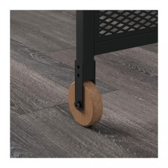 耶伯 笔记本电脑桌 田园脚轮实木书桌笔记本桌床头