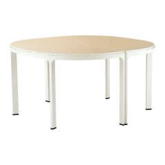 贝肯特 会议桌 140cm 桦木, 黑色