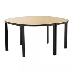 贝肯特 会议桌 140cm 黑褐色，白色