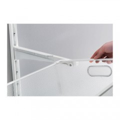 艾格特 储物篮拉出式挂杆2件轨道 白色