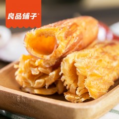 良品铺子 风琴鱿鱼原味手撕鱿鱼丝海鲜零食肉类鱿鱼片80g*4