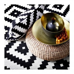 拉普伦陆塔 短绒地毯, 白色, 黑色