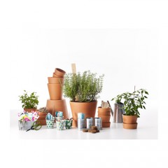 英格法拉装饰用花盆和盆托 户外室内赤陶土陶花盆