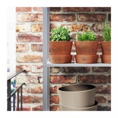 英格法拉装饰用花盆和盆托 户外室内赤陶土陶花盆