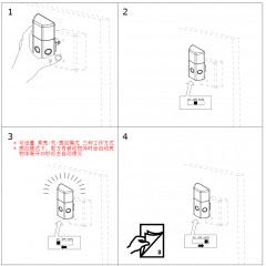 法丽思塔 夜照明灯 LED人体感应小夜灯床头婴儿喂奶
