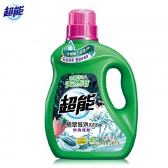 超能植翠低泡洗衣液瓶装4.9斤 天然椰子油生产机洗手洗去渍易漂