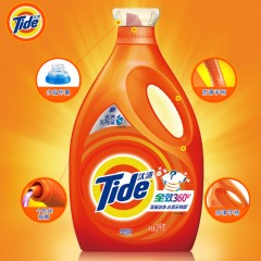 汰渍洗衣液家庭装全效360去渍洁雅百合香型3千克*2瓶