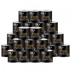 洁柔 卷纸 黑face卷筒纸巾4层140g家用整箱27卷卫生纸
