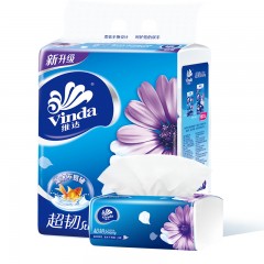 维达(Vinda) V2220 3层-150抽-189*195mm-3包/提-16提/箱 抽纸