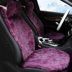国产 冬季汽车座垫保暖短毛绒高档獭兔毛小蛮腰车坐垫通用型汽车坐垫女