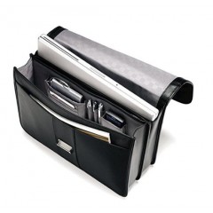 Samsonite/新秀丽 男士16.5寸真皮单肩包公文包 B004CI40OI