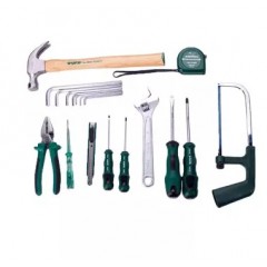 SATA/世达 五金工具包家庭家用手动19件组工具箱维修组合套装 04110