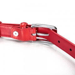 七匹狼 皮带女士针扣牛皮真皮腰带时尚休闲女百搭皮带FACC489