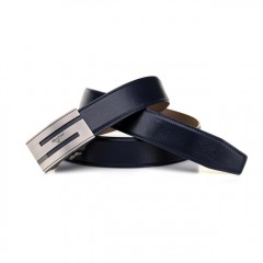 七匹狼 男士内穿自动扣牛皮皮带 男式真皮腰带裤带7A113411000-2