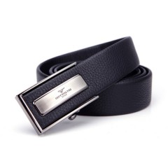 七匹狼 皮带男士真皮头层牛皮内穿式自动扣商务青腰带7A319497000