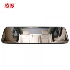 凌度 后视镜汽车导航电子狗行车记录仪双镜头高清夜视全景一体机