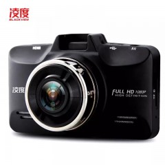 凌度 车载电子狗行车记录仪双镜头高清夜视全景倒车影像一体